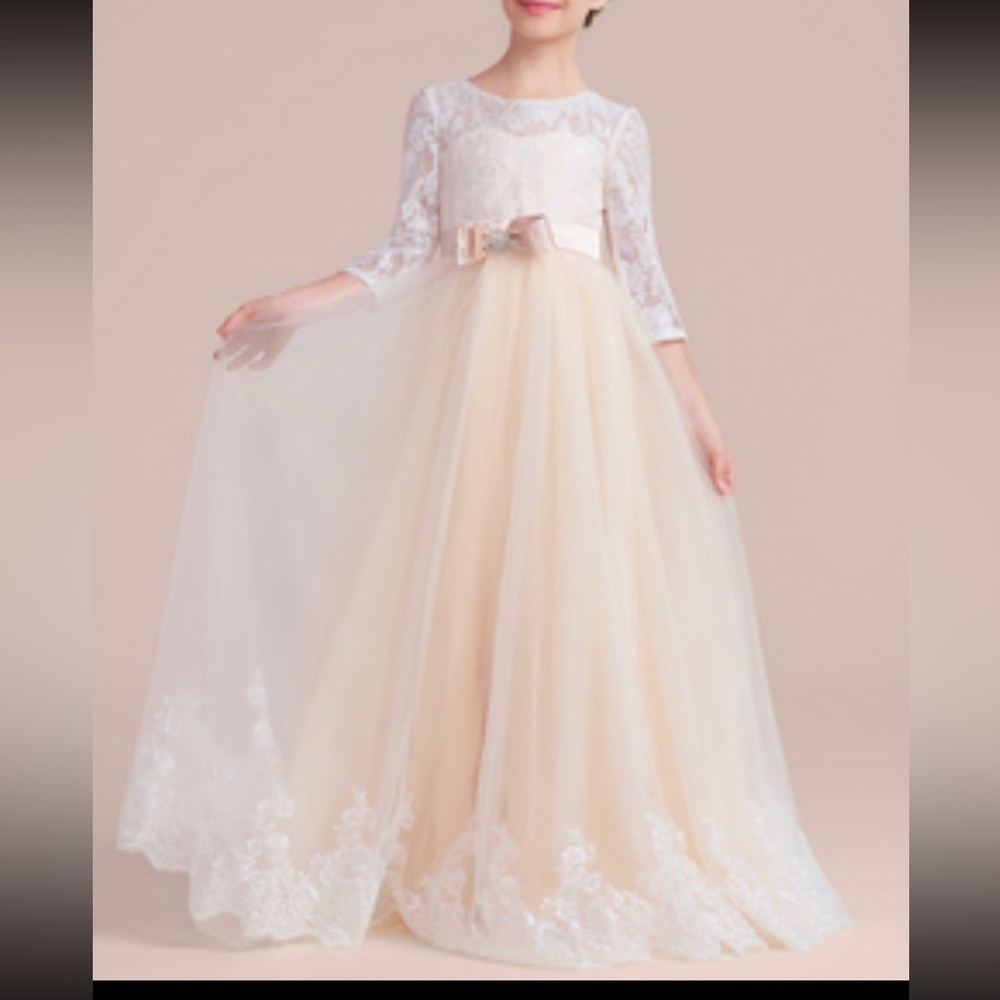 JJ’S HOUSE LITTLE GIRL FLOWER GIRL DRESS